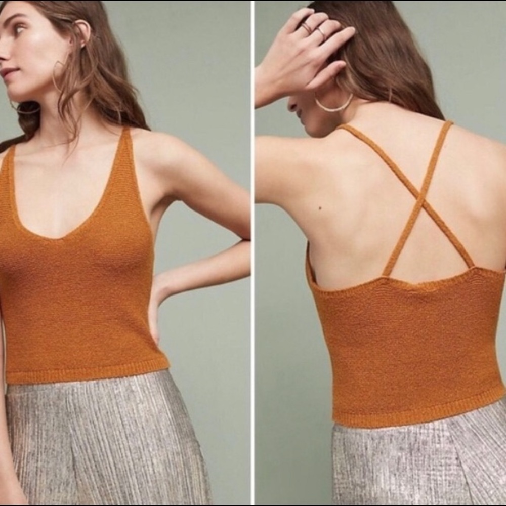Anthropologie Cropped Sweater Tank